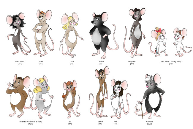 Mouse Family - All Characters