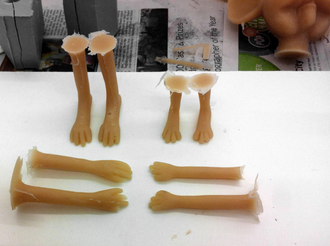 Moulded Hands and Feet